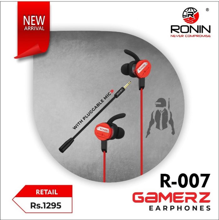 RONIN R-007 GAMERZ PUBG EARPHONE - AuTech Repairs Karachi 