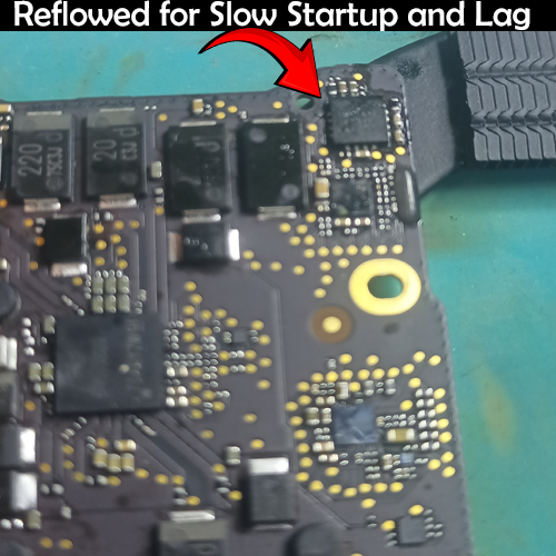 Apple MacBook Pro-A1708 Logic Board Repair lag Issue on Startup